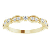 14K Yellow 1/4 CTW Natural Diamond Anniversary Band